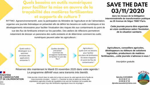 Journée thématique outils numériques et traçabilité des matières fertilisantes et supports de culture.