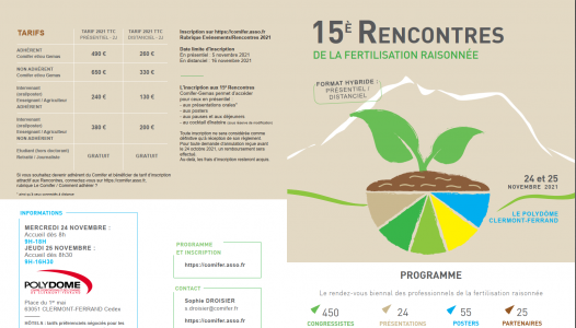 15ème rencontres de la fertilisation raisonnée